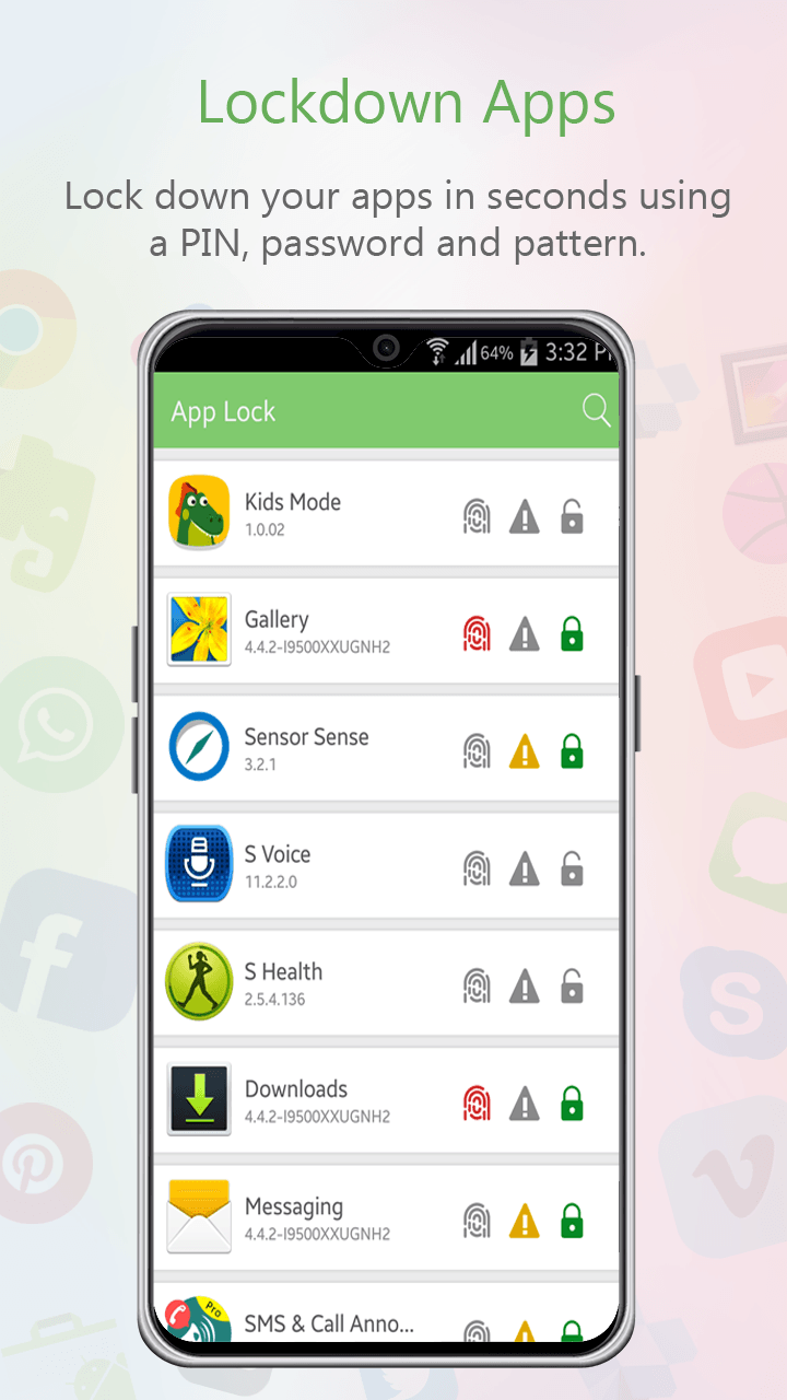 App Lock application lock interface