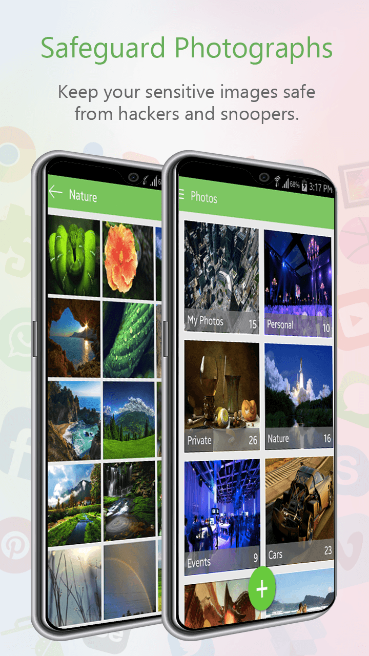 App Lock image safeguard interface